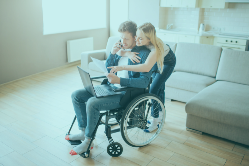 Resident enjoying independent life in SIL housing Brisbane